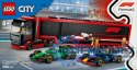 Klocki City 60445 F1 Ciężarówka z bolidami RB20 i AMR24 F1