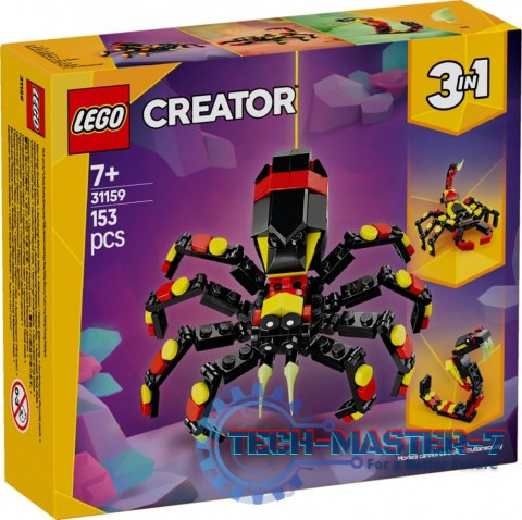 Klocki Creator 31159 Dzikie zwierzęta: niezwykły pająk