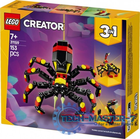 Klocki Creator 31159 Dzikie zwierzęta: niezwykły pająk Klocki Creator 31159 Dzikie zwierzęta: niezwykły pająk