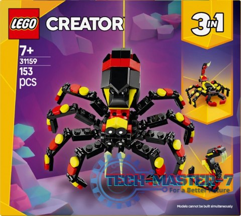Klocki Creator 31159 Dzikie zwierzęta: niezwykły pająk Klocki Creator 31159 Dzikie zwierzęta: niezwykły pająk