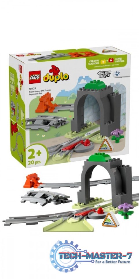 Klocki DUPLO 10425 Tunel i tory kolejowe - zestaw rozszerzający Klocki DUPLO 10425 Tunel i tory kolejowe - zestaw rozszerzający