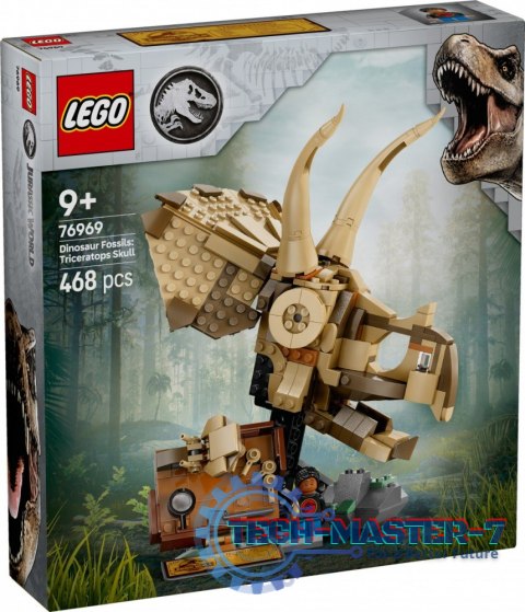 Klocki Jurassic World 76969 Szkielety dinozaurów: czaszka triceratopsa