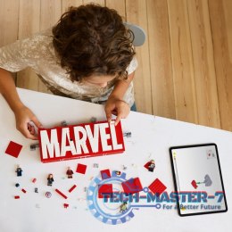 Klocki Super Heroes 76313 Logo MARVEL z minifigurkami