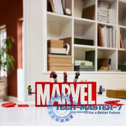 Klocki Super Heroes 76313 Logo MARVEL z minifigurkami Klocki Super Heroes 76313 Logo MARVEL z minifigurkami