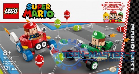 Klocki Super Mario 72034 Mario Kart - Baby Mario kontra Baby Luigi Klocki Super Mario 72034 Mario Kart - Baby Mario kontra Baby Luigi