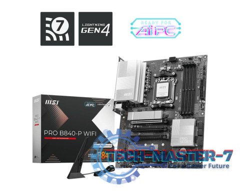 Płyta główna PRO B840-P WIFI AM5 4DD R5 ATX Płyta główna PRO B840-P WIFI AM5 4DD R5 ATX