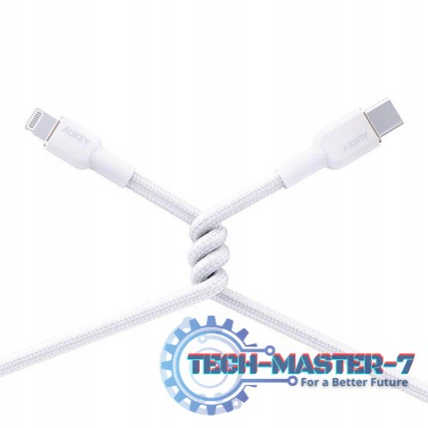 CB-NAC1 White nylonowy kabel USB C - USB A | 1m | 3A | 60W PD | 20V CB-NAC1 White nylonowy kabel USB C - USB A | 1m | 3A | 60W PD | 20V
