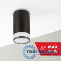 Oprawa natynkowa/tuba GU10, MCE361 B Aluminiowa Czarna