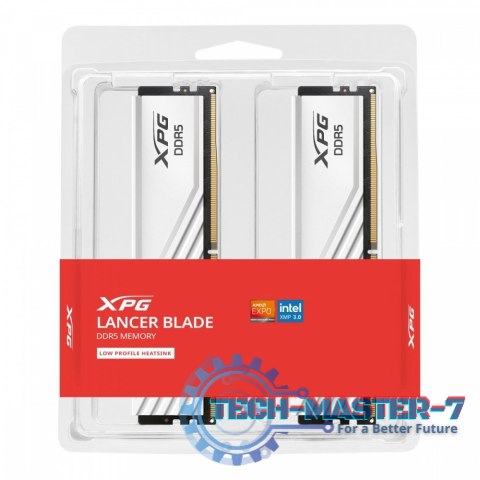 Pamięć XPG Lancer Blade DDR5 5600 64GB (2x32) CL46 biała Pamięć XPG Lancer Blade DDR5 5600 64GB (2x32) CL46 biała