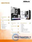Płyta główna B850 PRO RS AM5 4DDR5 ATX