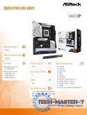 Płyta główna B850 PRO RS WIFI AM5 4DDR5 ATX