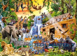 Puzzle 300 elementów Dzikie zwierzęta Arka