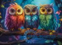 Puzzle 300 elementów Trzy małe sowy