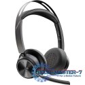 Zestaw słuchawkowy Voyager Focus 2 certyfikatem Microsoft Teams USB-C-C z podstawką ładującą, przejściówka USB-C/A 9T9J6AA