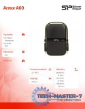 ARMOR A60 2TB USB 3.0 BLACK-GREEN/PANCERNY wstrząso/pyło i wodoodporny