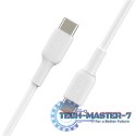 Kabel Booster Charge USB-C/USB-C PVC 2m, biały