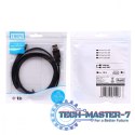 Kabel USB - Mini USB 1.8m. czarny