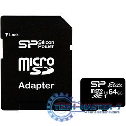 Karta pamięci microSDXC Elite 64GB CL10/UHS-1 100/80 MB/s Elite + adapter