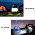 Lampa LED 3w1 latarka kempingowa biurkowa funkcja powerbanku MCE298