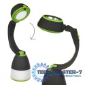 Lampa LED 3w1 latarka kempingowa biurkowa funkcja powerbanku MCE298
