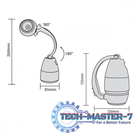 Lampa LED 3w1 latarka kempingowa biurkowa funkcja powerbanku MCE298 Lampa LED 3w1 latarka kempingowa biurkowa funkcja powerbanku MCE298