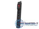Listwa przeciwprzepięciowa Multi M6 10m czarna (6 gniazd)