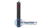 Listwa przeciwprzepięciowa Multi M6 10m czarna (6 gniazd)