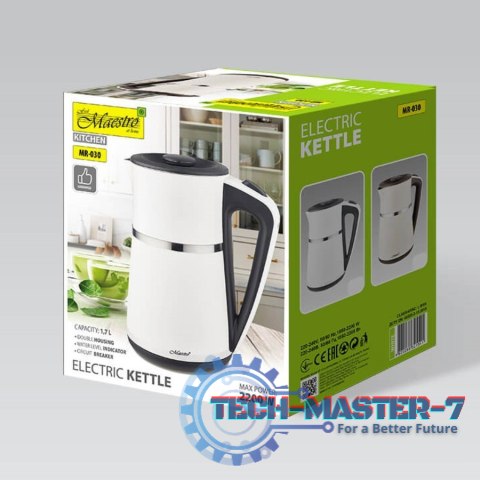 Czajnik elektryczny 1,7l 2200W MR-030-WHITE Czajnik elektryczny 1,7l 2200W MR-030-WHITE
