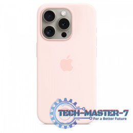 Etui silikonowe z MagSafe do iPhonea 15 Pro - jasnoróżowe