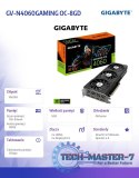 Karta graficzna GeForce RTX 4060 GAMING OC 8G GDDR6 128bit 2DP/2HDMI