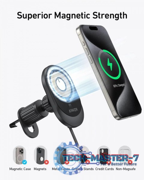 Ładowarka MagGo Qi2 15W Czarna Ładowarka MagGo Qi2 15W Czarna