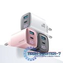 Ładowarka sieciowa 30W GaN LED USB+USB-C CC229 Fast Charging czarna