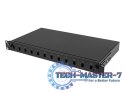 Przełącznica światłowodowa 12XSC simplex/12XLC duplex rack 19 1U czarna + akcesoria