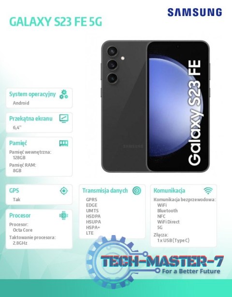 Smartfon GALAXY S23 FE 5G 8/128GB Grafit Smartfon GALAXY S23 FE 5G 8/128GB Grafit