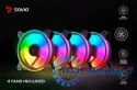 Wentylator FAN-01 4-pack 120mm ARGB wraz kontrolerem oraz pilotem