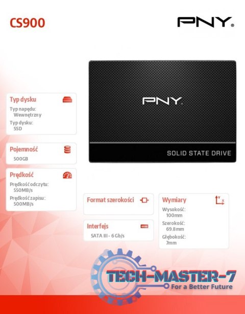 Dysk SSD 500GB 2,5 S3 BULK SSD7CS900-500-SI Dysk SSD 500GB 2,5 S3 BULK SSD7CS900-500-SI