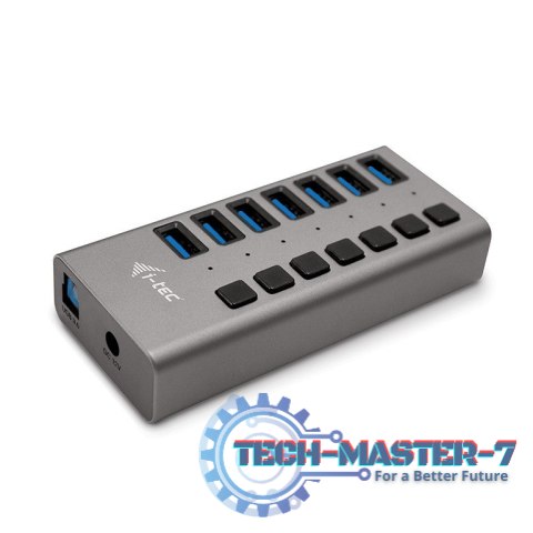 Hub USB 3.0 z ładowaniem, 7 portów, 36W