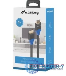 Kabel HDMI M/M V2.0 3m 4K pełna miedź czarny BOX