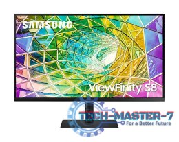 Monitor 32 cale ViewFinity S8 IPS 3840x2160 UHD 16:9 1xHDMI 1xDP 3xUSB 3.0, 1xUSB 2.0 5ms HAS+PIVOT płaski 3 lata on-site (LS32A