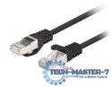 Patchcord kat.6 FTP 0.5m czarny Fluke 10-pak