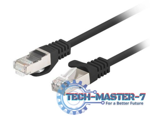 Patchcord kat.6 FTP 0.5m czarny Fluke 10-pak