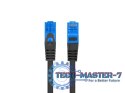 Patchcord kat.6a S/FTP CCA 5.0m Czarny