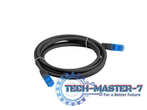 Patchcord kat.6a S/FTP CCA 5.0m Czarny Patchcord kat.6a S/FTP CCA 5.0m Czarny