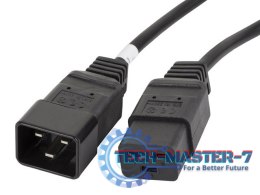 Przedłużacz kabla zasilającego IEC 320 C19 - C20 VDE 1.8M VDE czarny