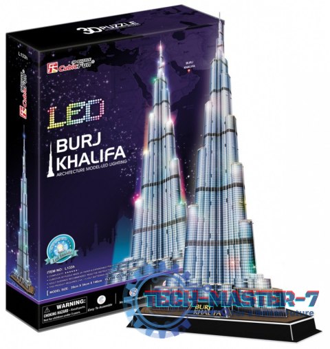 Puzzle 3D Burj Khalifa (Światło)
