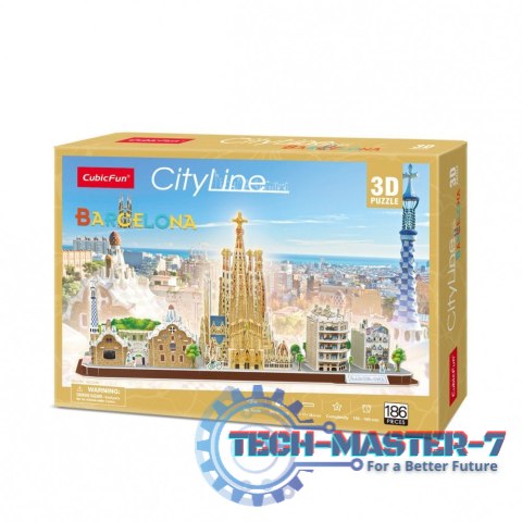 Puzzle 3D City Line Barcelona