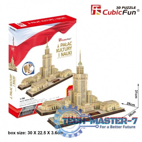 Puzzle 3D Palac Kultury i Nauki, 144 elementy Puzzle 3D Palac Kultury i Nauki, 144 elementy