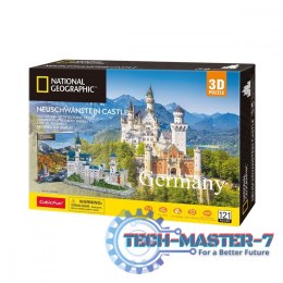 Puzzle 3D Zamek Neuschwanstein National Geographic