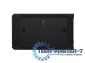 Szafa instalacyjna wisząca 19'' 6U 600X600mm czarna (drzwi szklane)