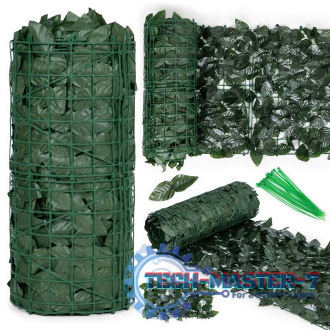 Sztuczny żywopłot 500x50 cm bluszcz zielona ściana maskująca 500x50 cm MULTI GARDEN